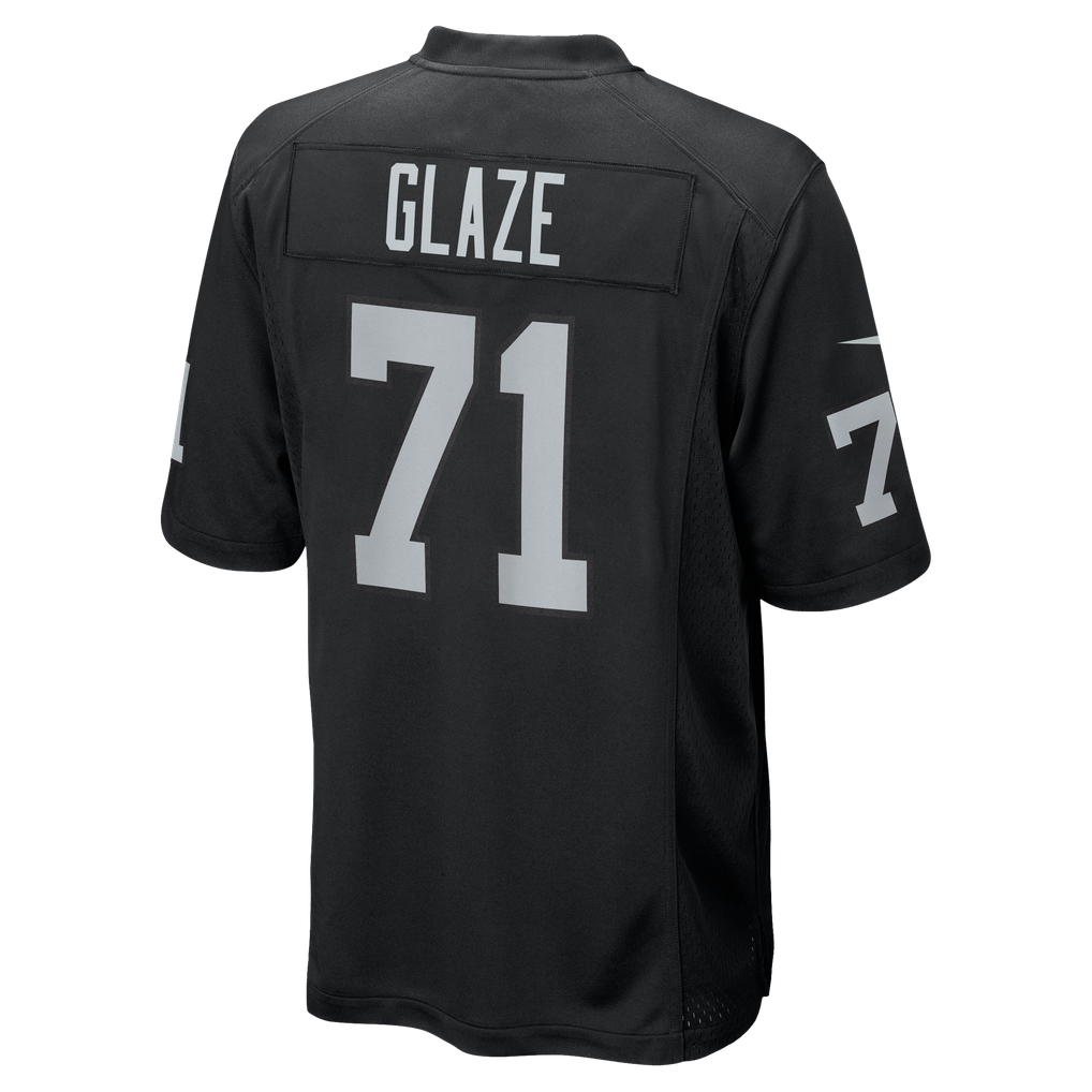 Men's Las Vegas Raiders DJ Glaze Black Team Game Jersey