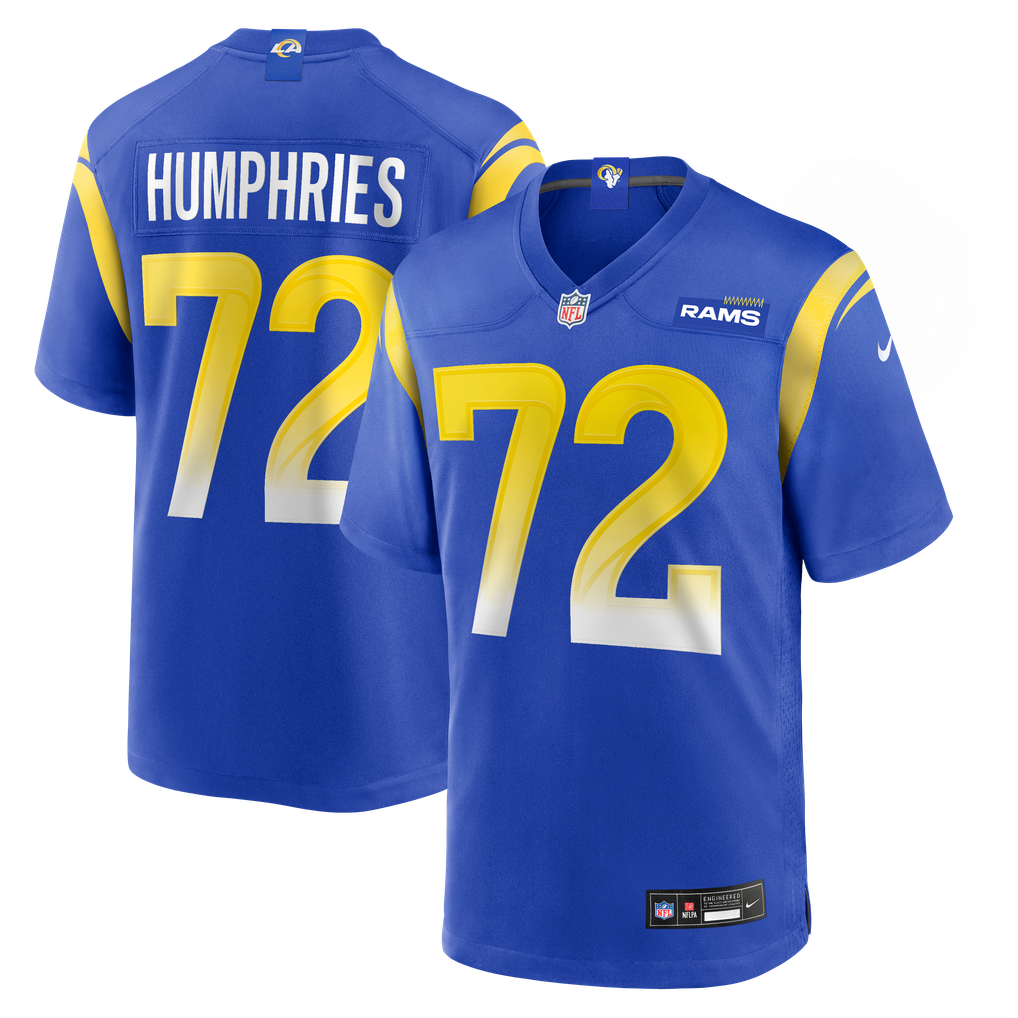 Men's Los Angeles Rams D.J. Humphries Royal Team Game Jersey