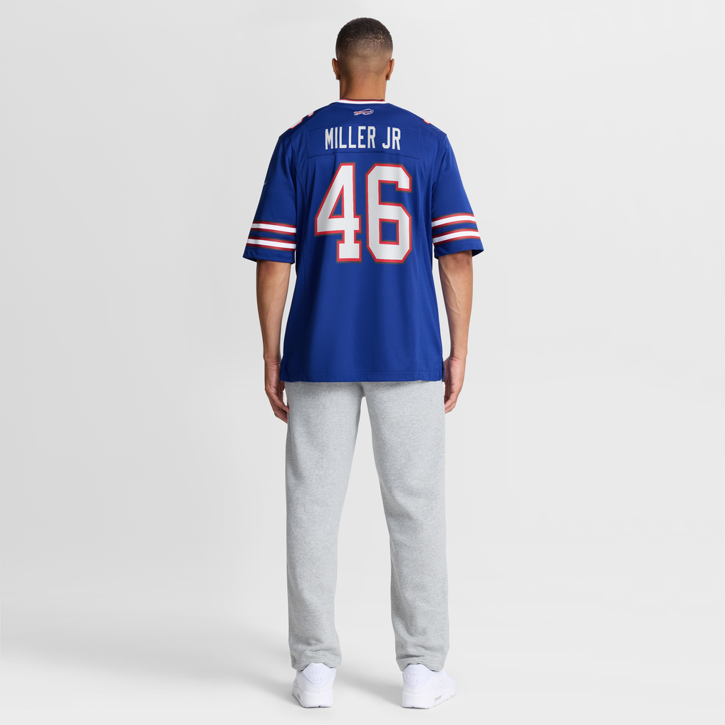 Men's Buffalo Bills DJ Miller Jr. Royal Team Game Jersey