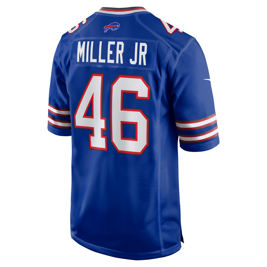 Men's Buffalo Bills DJ Miller Jr. Royal Team Game Jersey