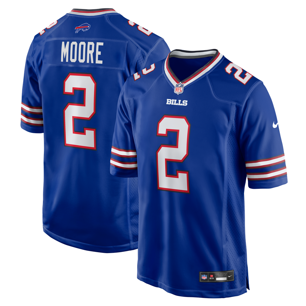 Men's Buffalo Bills D.J. Moore Royal Game Jersey