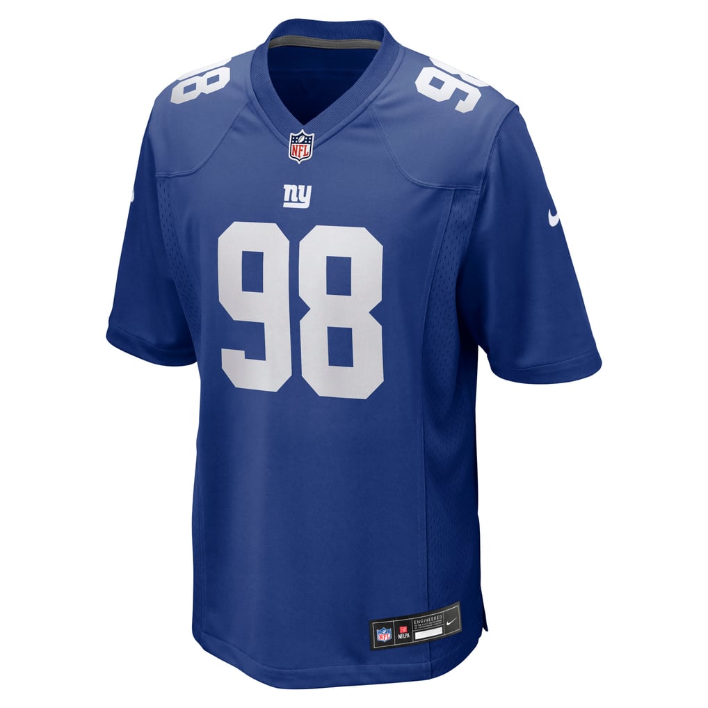Men's New York Giants D.J. Reader Royal Game Jersey