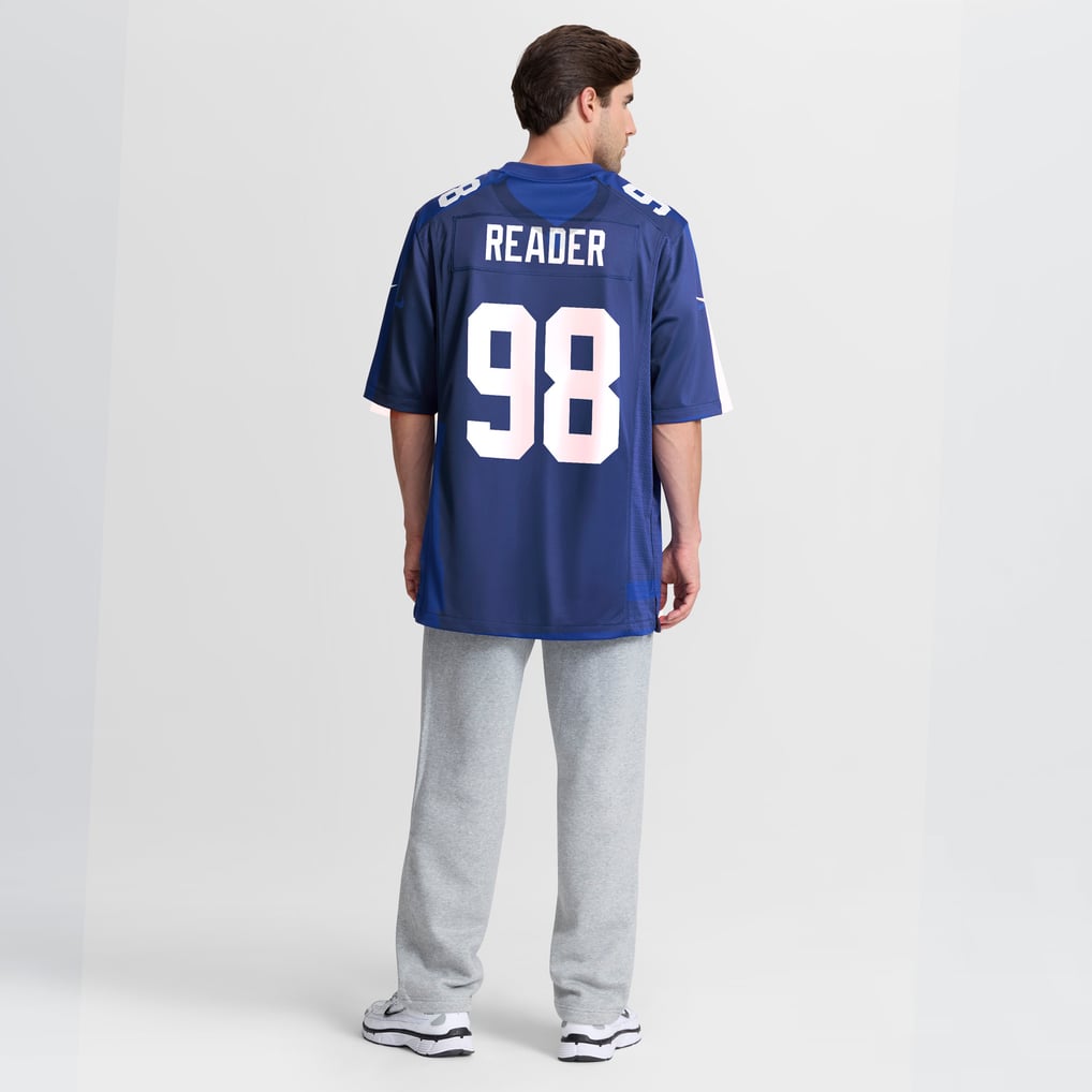 Men's New York Giants D.J. Reader Royal Game Jersey