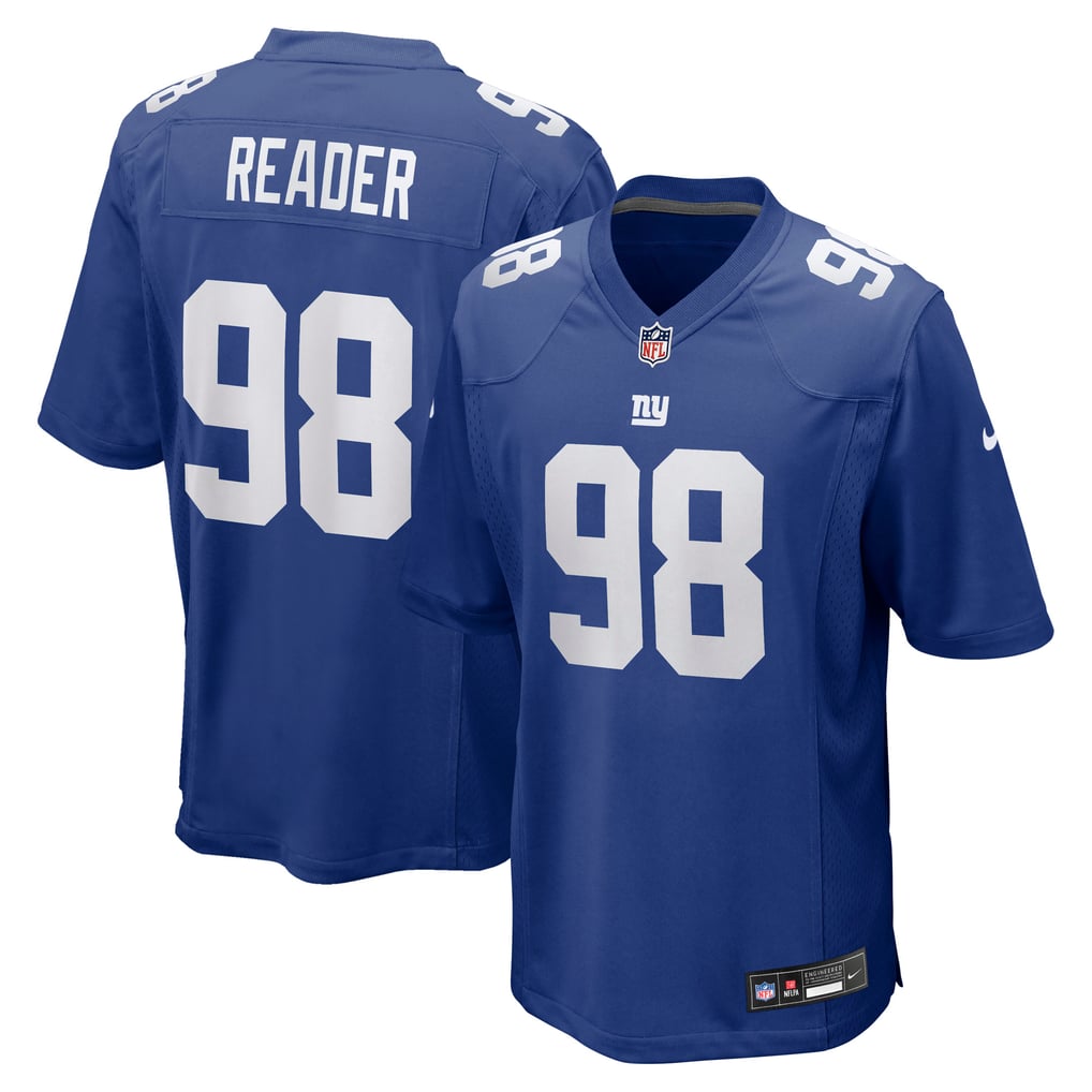 Men's New York Giants D.J. Reader Royal Game Jersey