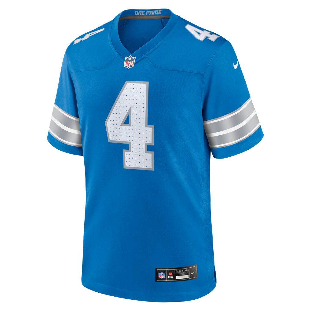 Men's Detroit Lions D.J. Reed Blue Team Game Jersey
