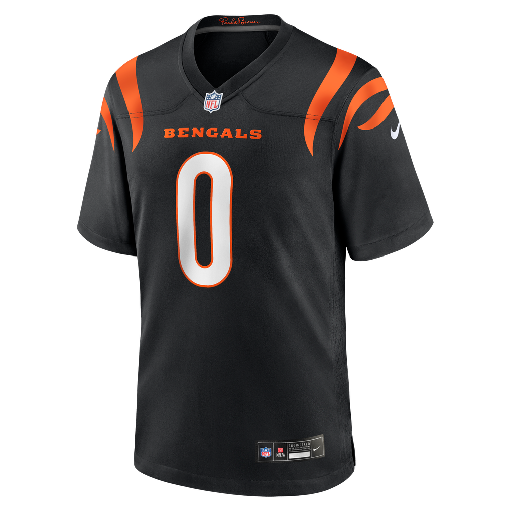 Men's Cincinnati Bengals DJ Turner II Black Team Game Jersey