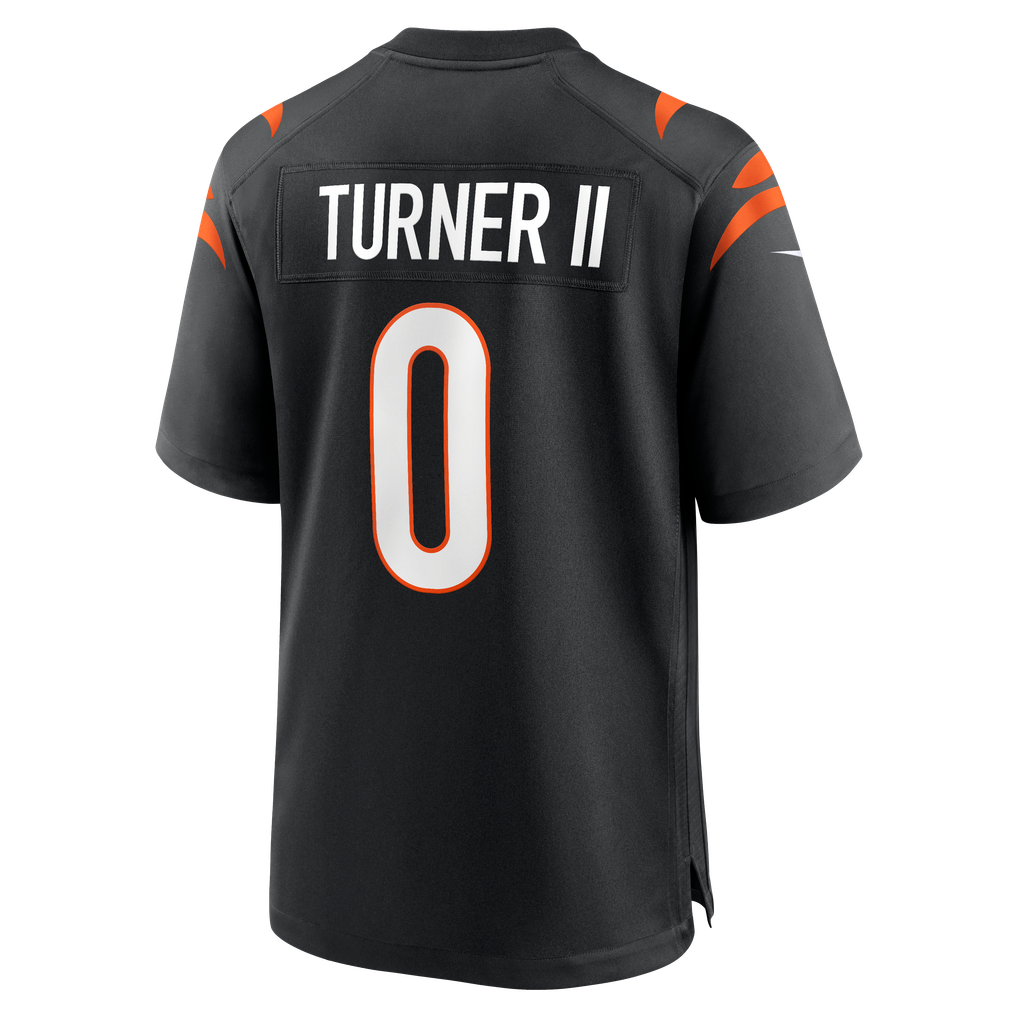 Men's Cincinnati Bengals DJ Turner II Black Team Game Jersey
