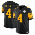Men's Pittsburgh Steelers DK Metcalf Black Alternate Vapor F.U.S.E. Stitched Limited Jersey