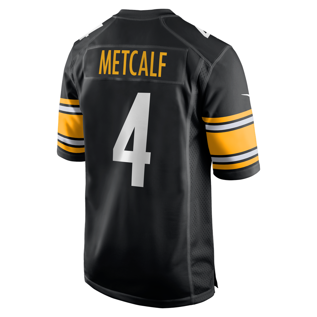 Men's Pittsburgh Steelers DK Metcalf Black Game Player Jersey