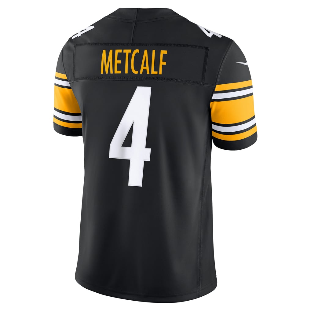 Men's Pittsburgh Steelers DK Metcalf Black Team Vapor F.U.S.E. Stitched Limited Jersey