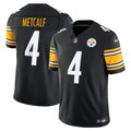Men's Pittsburgh Steelers DK Metcalf Black Team Vapor F.U.S.E. Stitched Limited Jersey