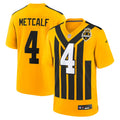 Men's Pittsburgh Steelers DK Metcalf Gold Alternate 1933 Throwback Game Jersey