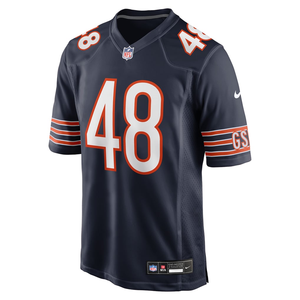 Men's Chicago Bears D'Marco Jackson Navy Team Game Jersey