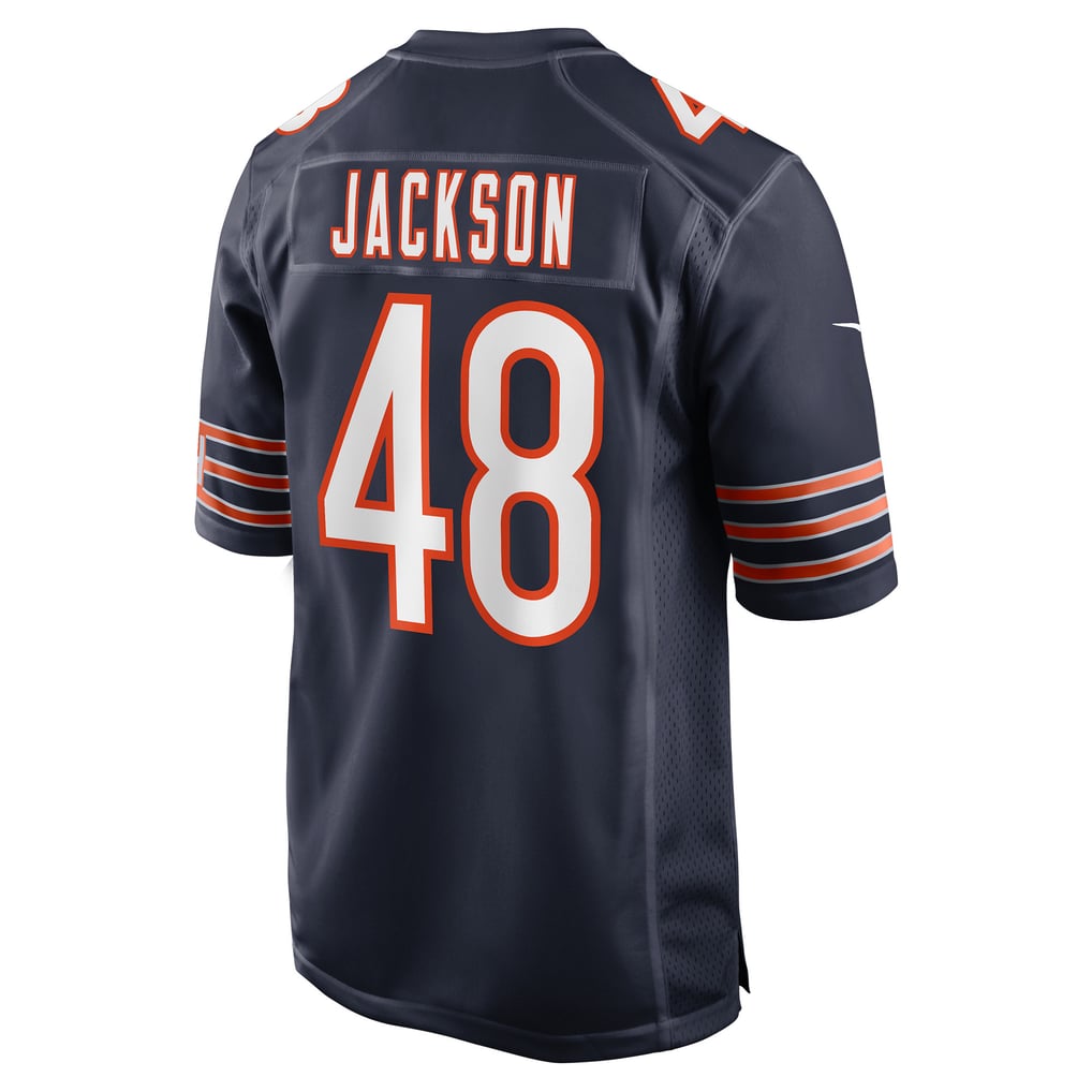 Men's Chicago Bears D'Marco Jackson Navy Team Game Jersey