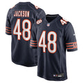 Men's Chicago Bears D'Marco Jackson Navy Team Game Jersey