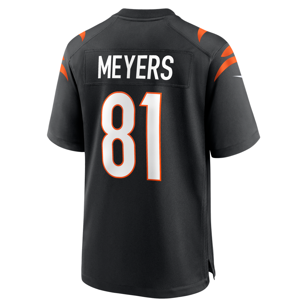 Men's Cincinnati Bengals Dohnte Meyers Black Team Game Jersey