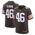 Men's Cleveland Browns Don Fleming Brown Retired Player Jersey