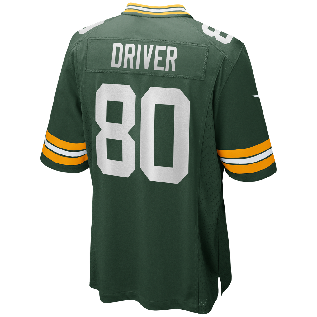 Men's Green Bay Packers Donald Driver Green Game Retired Player Jersey