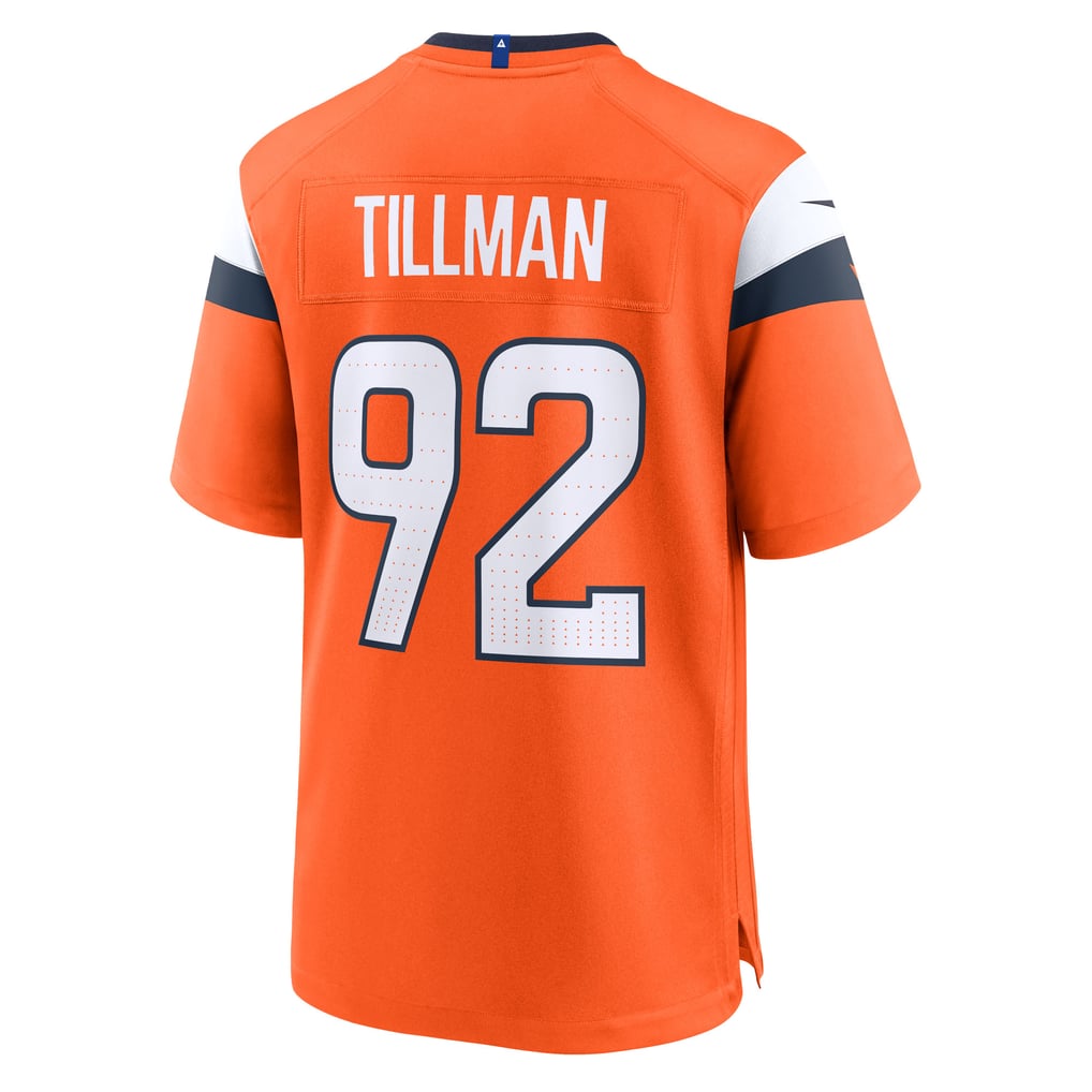 Men's Denver Broncos Dondrea Tillman Orange Team Game Jersey