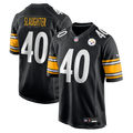 Men's Pittsburgh Steelers Doneiko Slaughter Black Team Game Jersey
