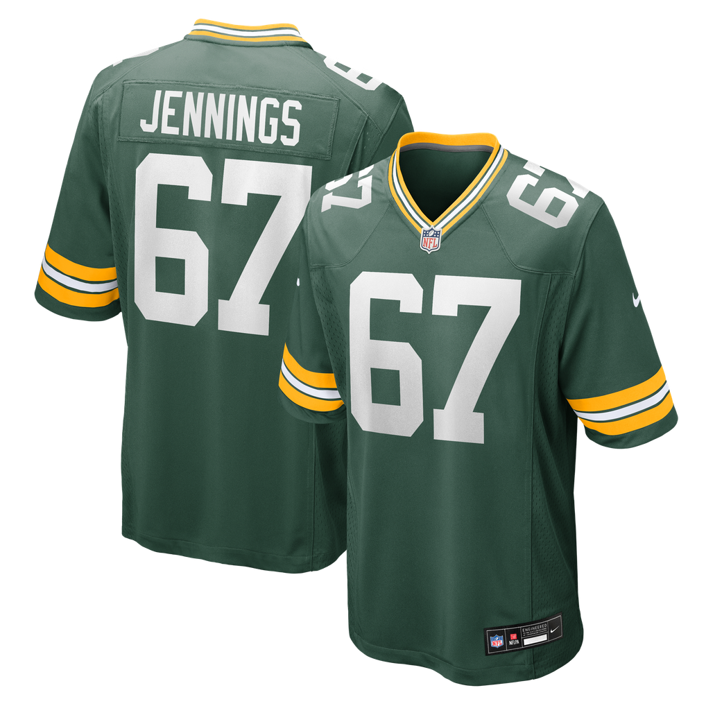 Men's Green Bay Packers Donovan Jennings Green Team Game Jersey
