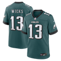Men's Philadelphia Eagles Dontayvion Wicks Midnight Green Team Game Jersey