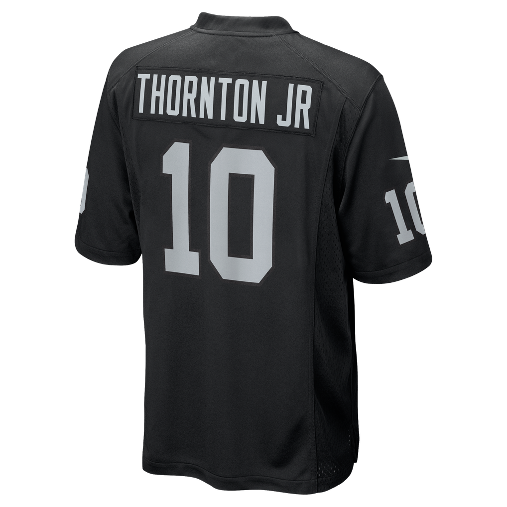 Men's Las Vegas Raiders Dont'e Thornton Jr. Black Team Game Jersey