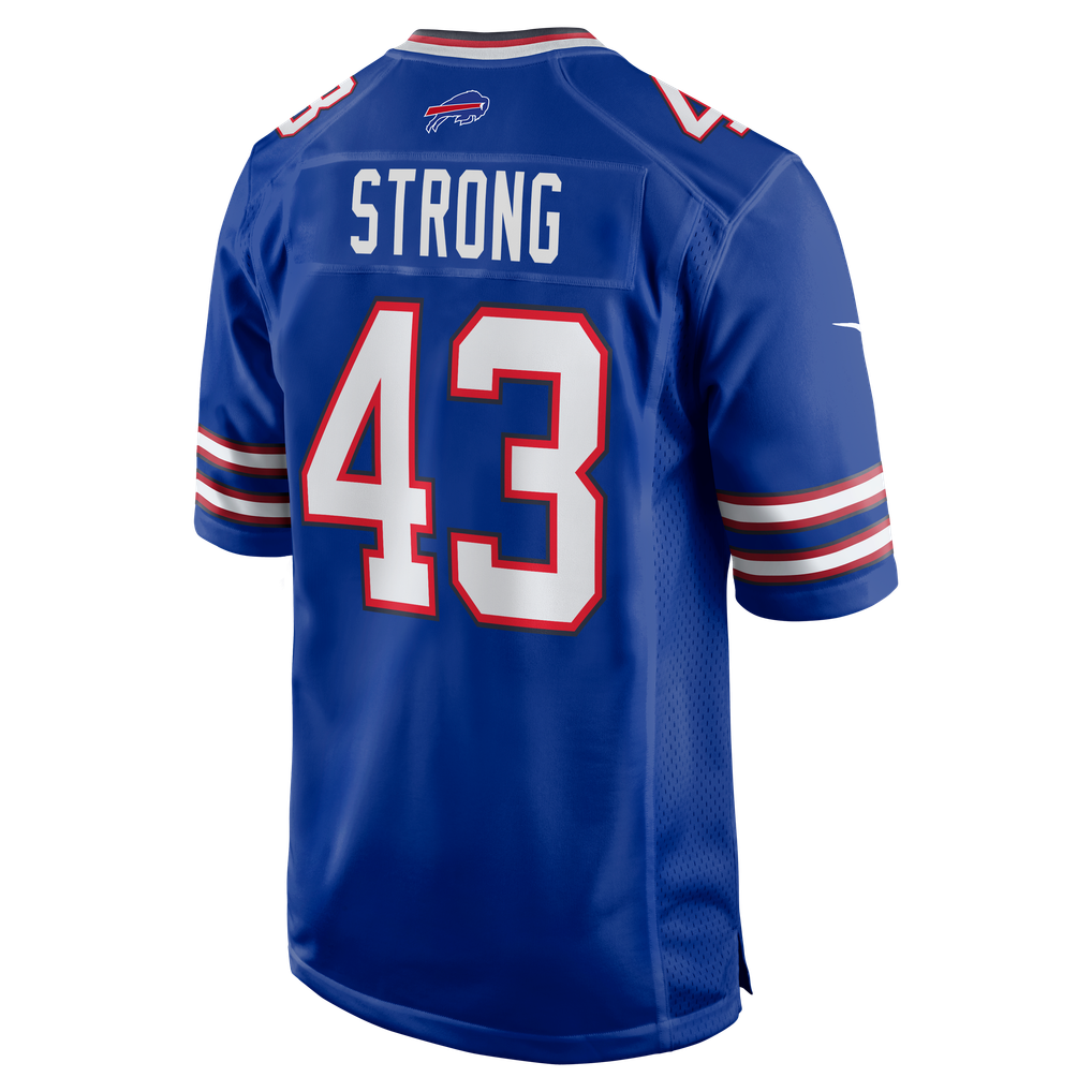 Men's Buffalo Bills Dorian Strong Royal Team Game Jersey