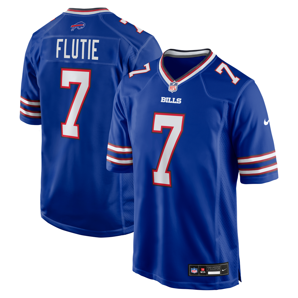 Men's Buffalo Bills Doug Flutie Royal Game Retired Player Jersey