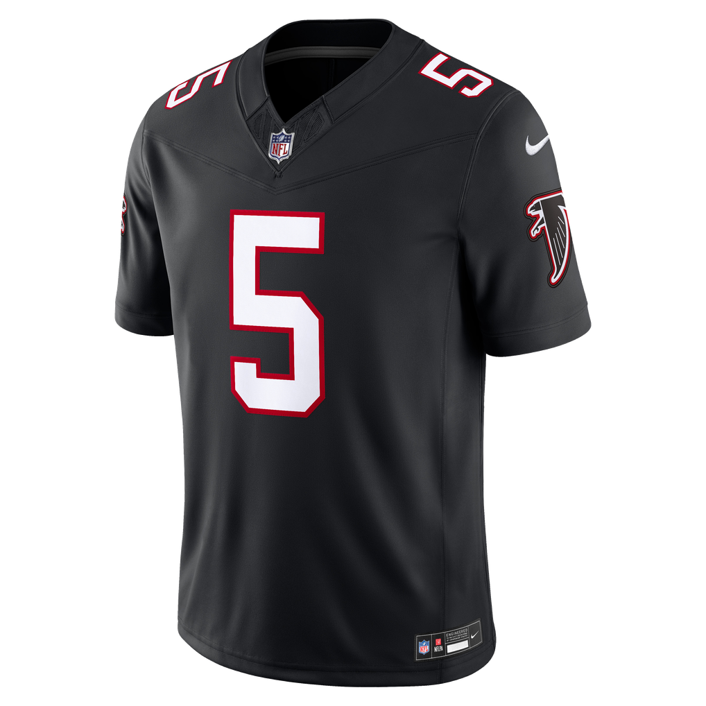 Men's Atlanta Falcons Drake London Black Alternate Throwback Vapor F.U.S.E. Stitched Limited Jersey