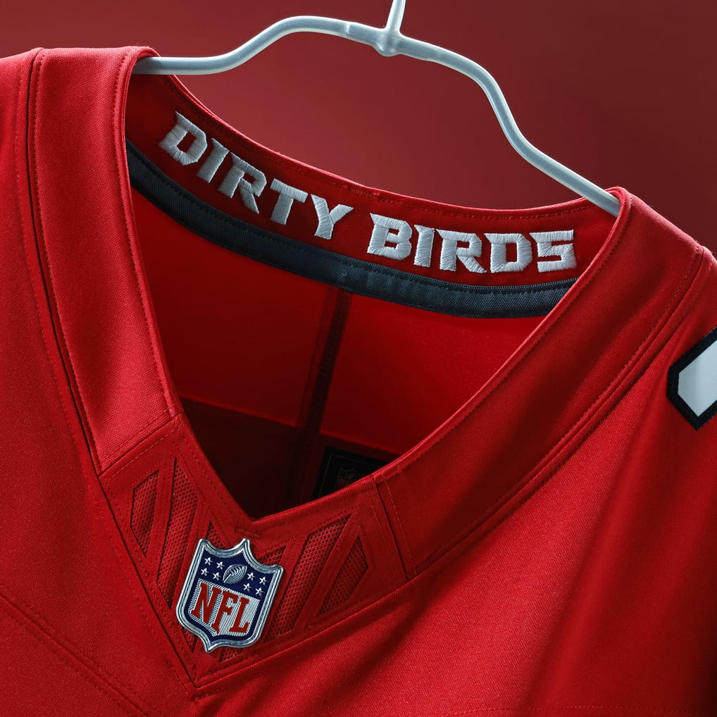 Men's Atlanta Falcons Drake London Red Team Vapor F.U.S.E. Stitched Limited Jersey