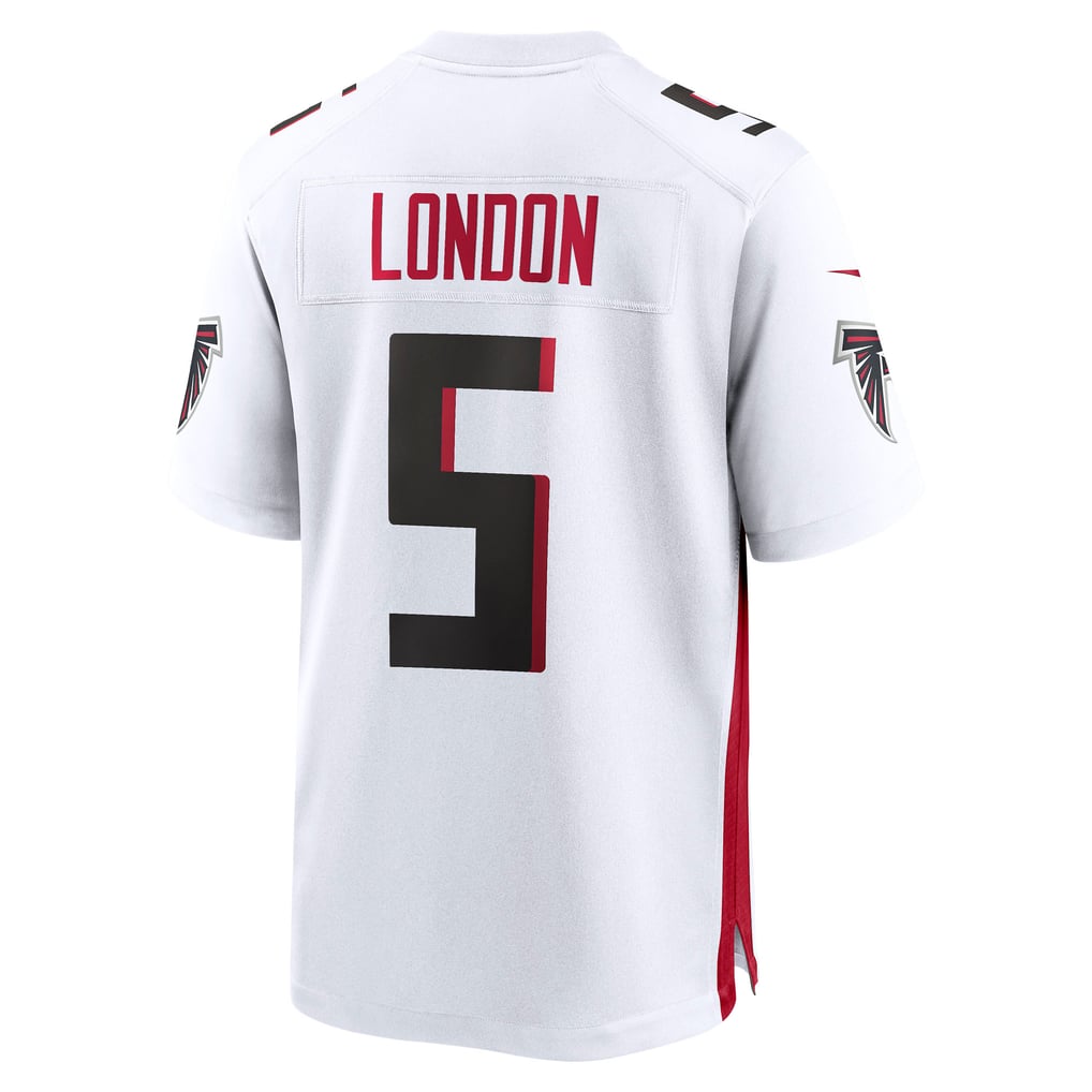 Men's Atlanta Falcons Drake London White Away Game Player Jersey