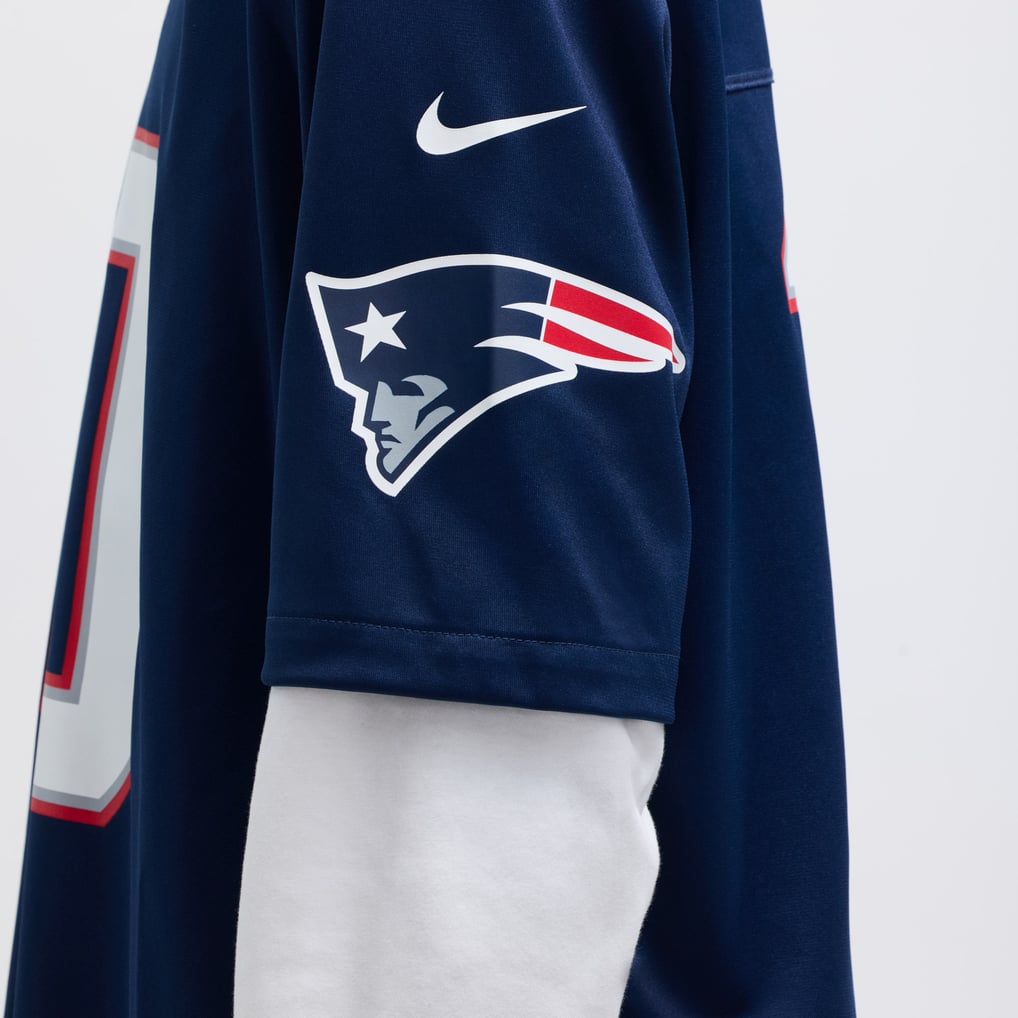 Men's New England Patriots Drake Maye Navy Player Game Jersey