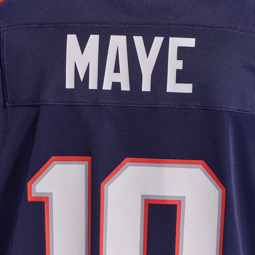 Men's New England Patriots Drake Maye Navy Player Game Jersey