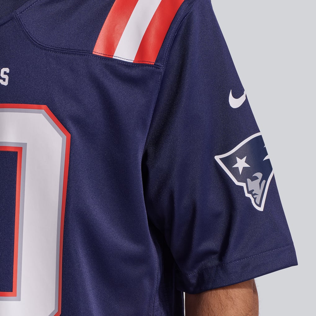 Men's New England Patriots Drake Maye Navy Player Game Jersey