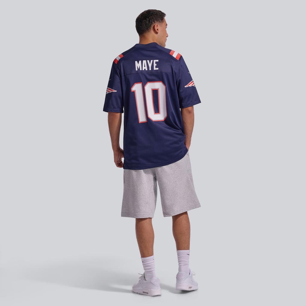 Men's New England Patriots Drake Maye Navy Player Game Jersey