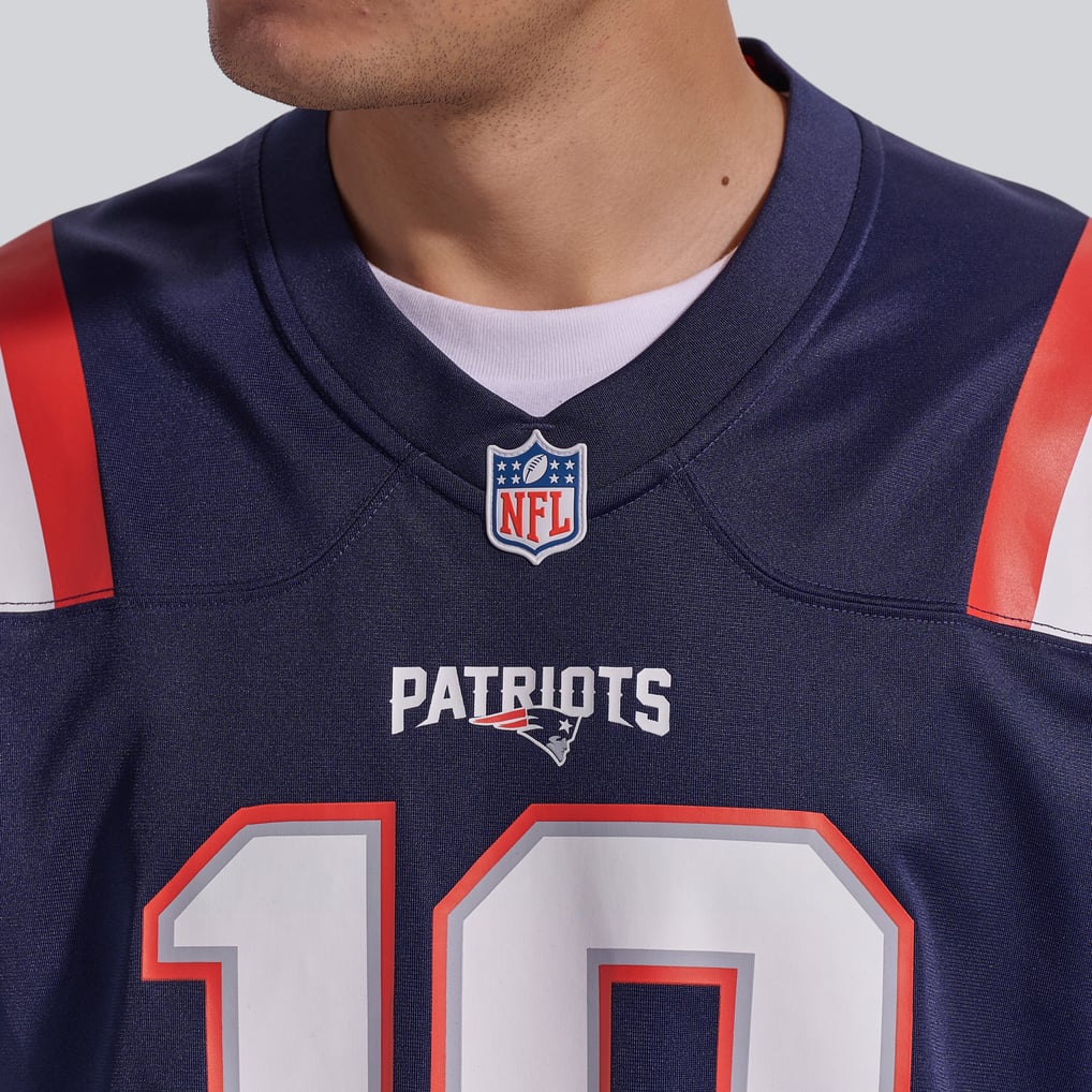 Men's New England Patriots Drake Maye Navy Player Game Jersey