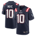 Men's New England Patriots Drake Maye Navy Player Game Jersey