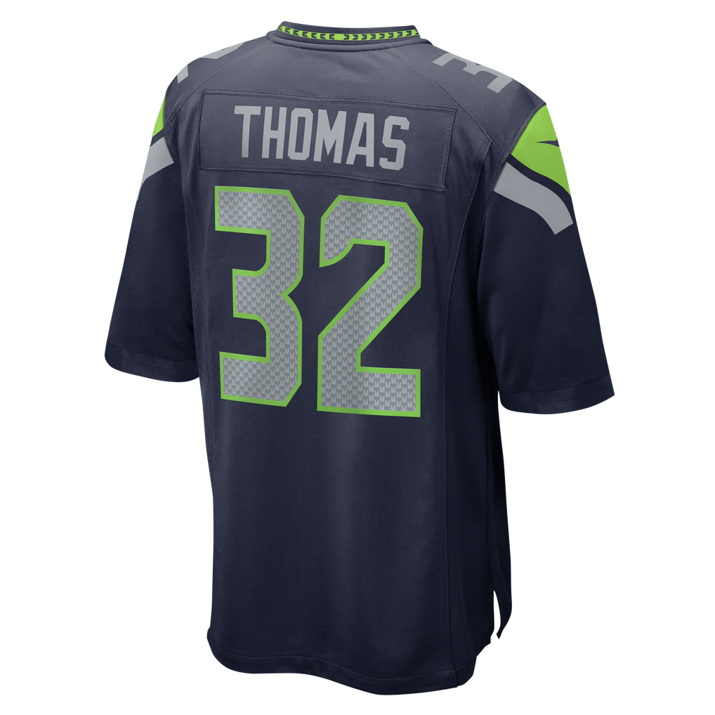 Men's Seattle Seahawks Drake Thomas College Navy Team Game Jersey