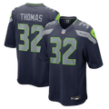 Men's Seattle Seahawks Drake Thomas College Navy Team Game Jersey