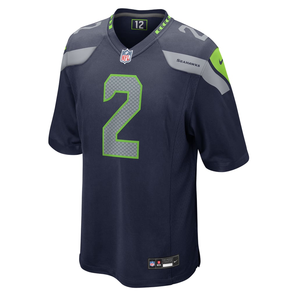 Men's Seattle Seahawks Drew Lock College Navy Team Game Jersey
