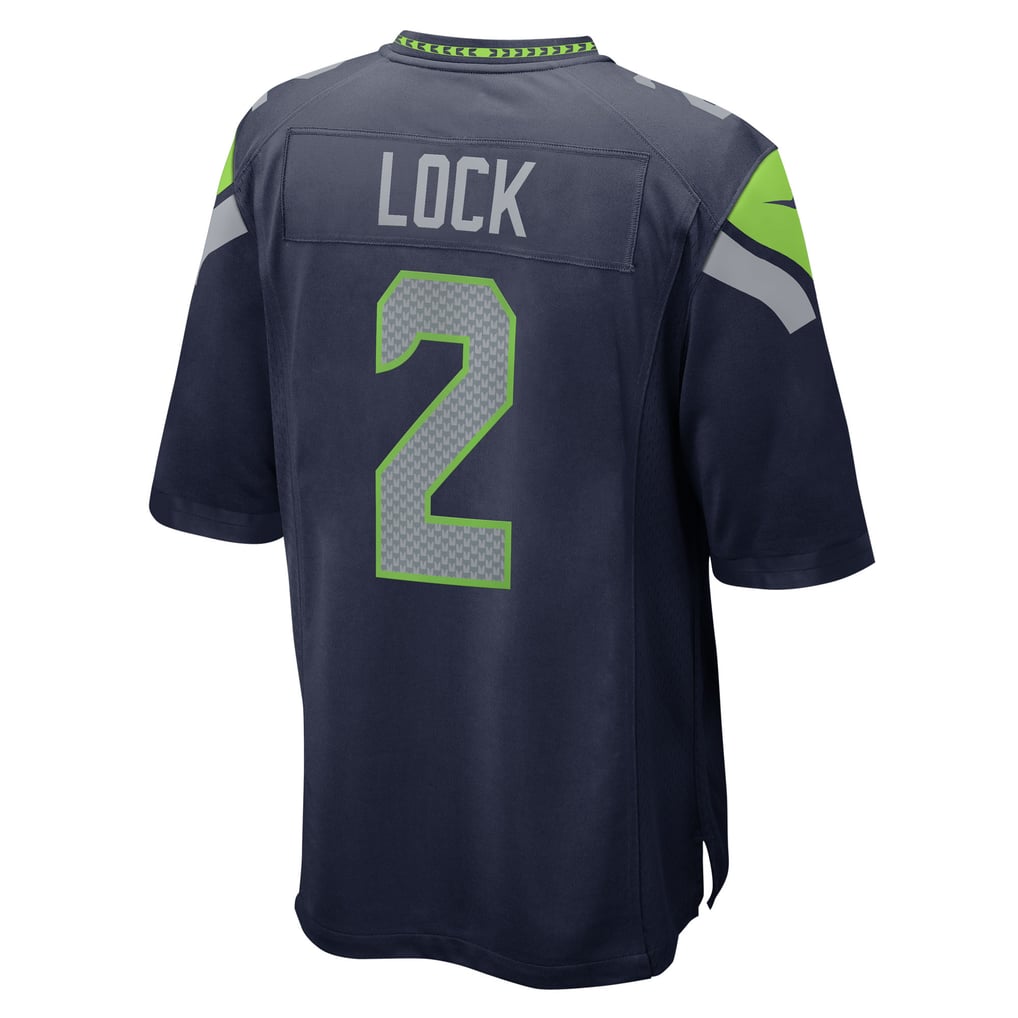 Men's Seattle Seahawks Drew Lock College Navy Team Game Jersey