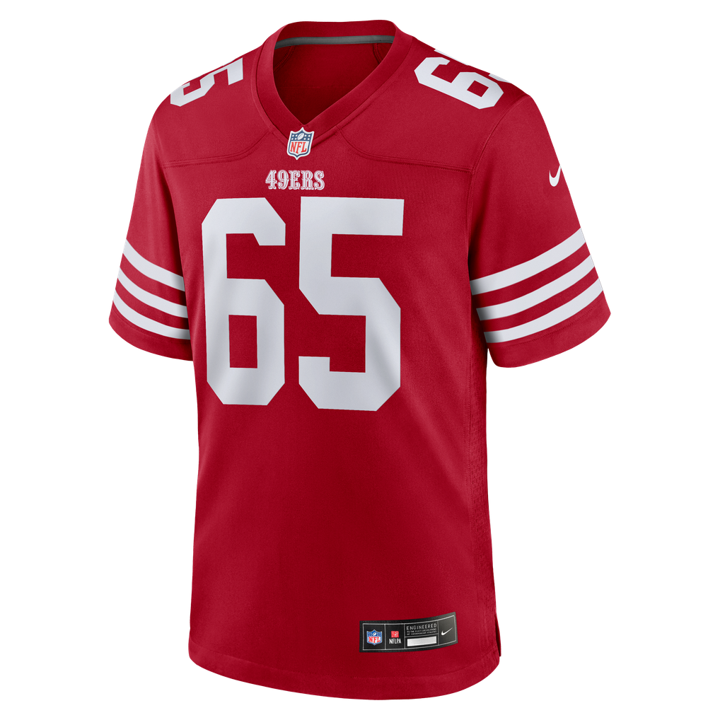 Men's San Francisco 49ers Drew Moss Scarlet Team Game Jersey