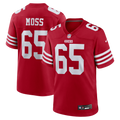 Men's San Francisco 49ers Drew Moss Scarlet Team Game Jersey