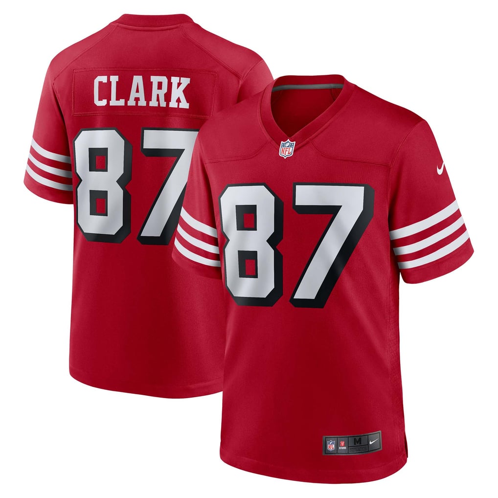Men's San Francisco 49ers Dwight Clark Scarlet Retired Player Alternate Game Jersey