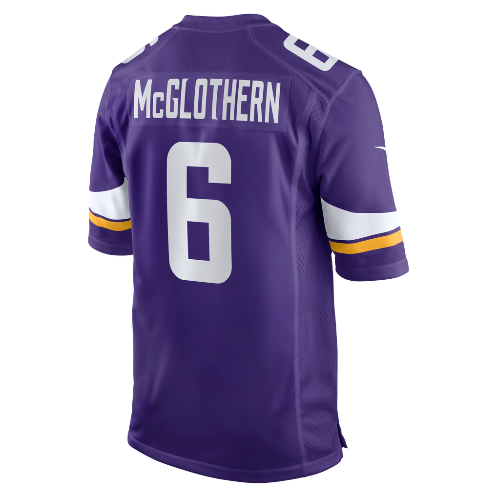 Men's Minnesota Vikings Dwight McGlothern Purple Team Game Jersey