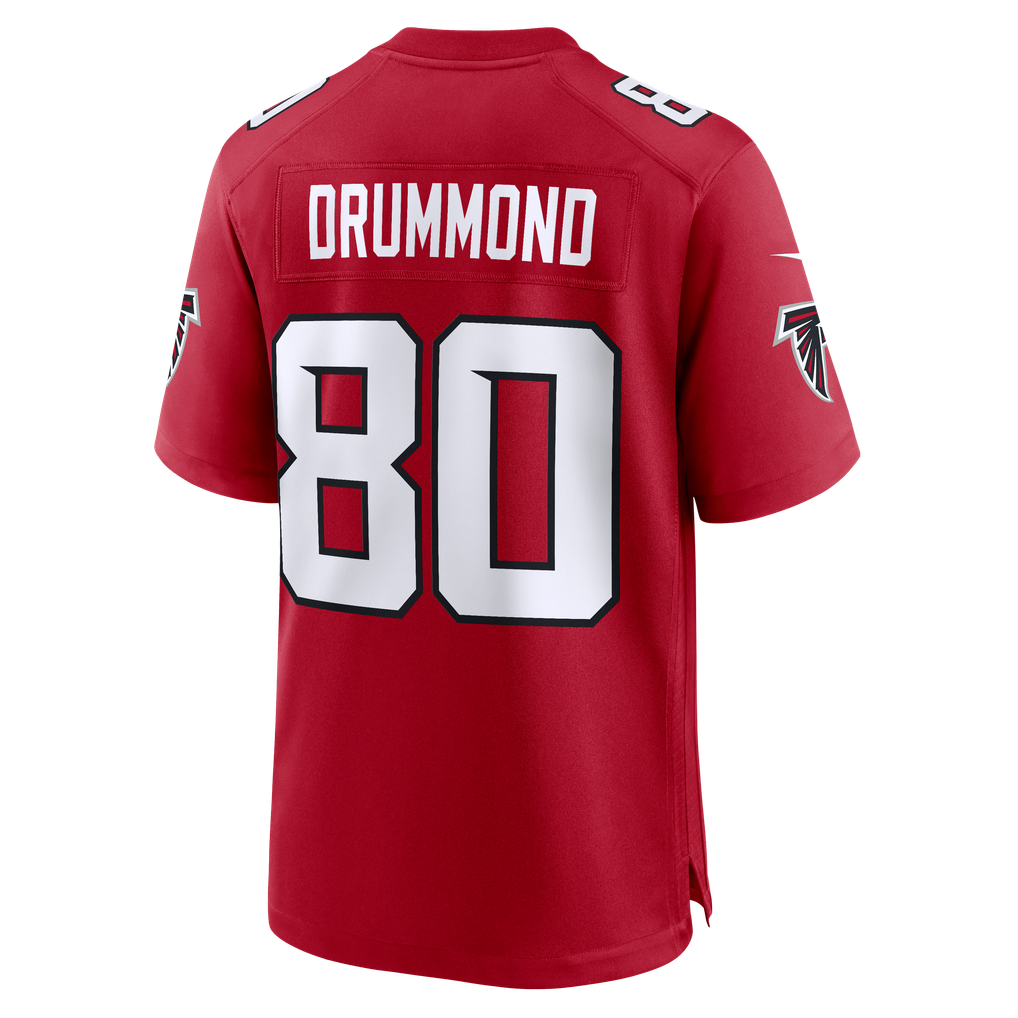 Men's Atlanta Falcons Dylan Drummond Red Team Game Jersey