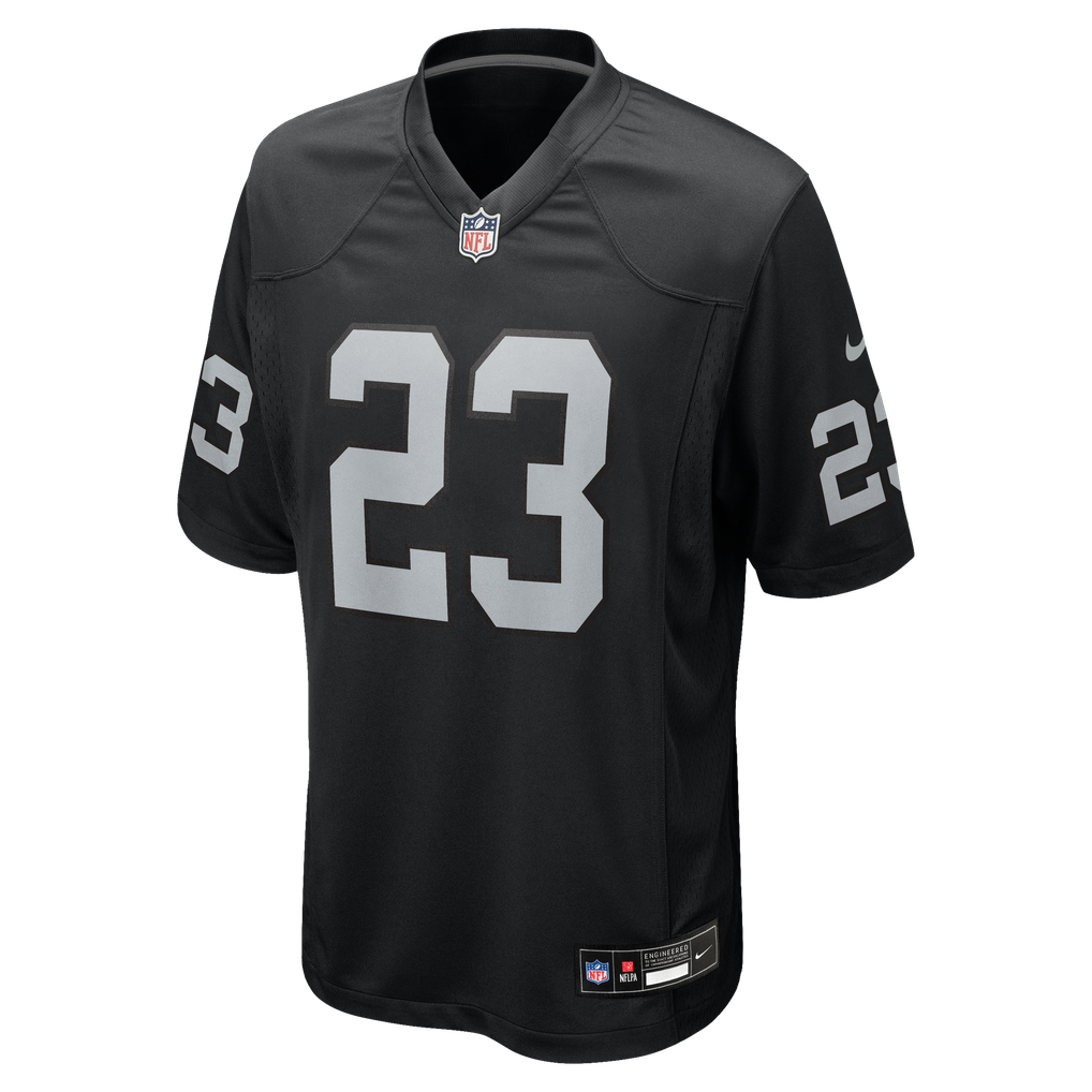 Men's Las Vegas Raiders Dylan Laube Black Team Game Jersey