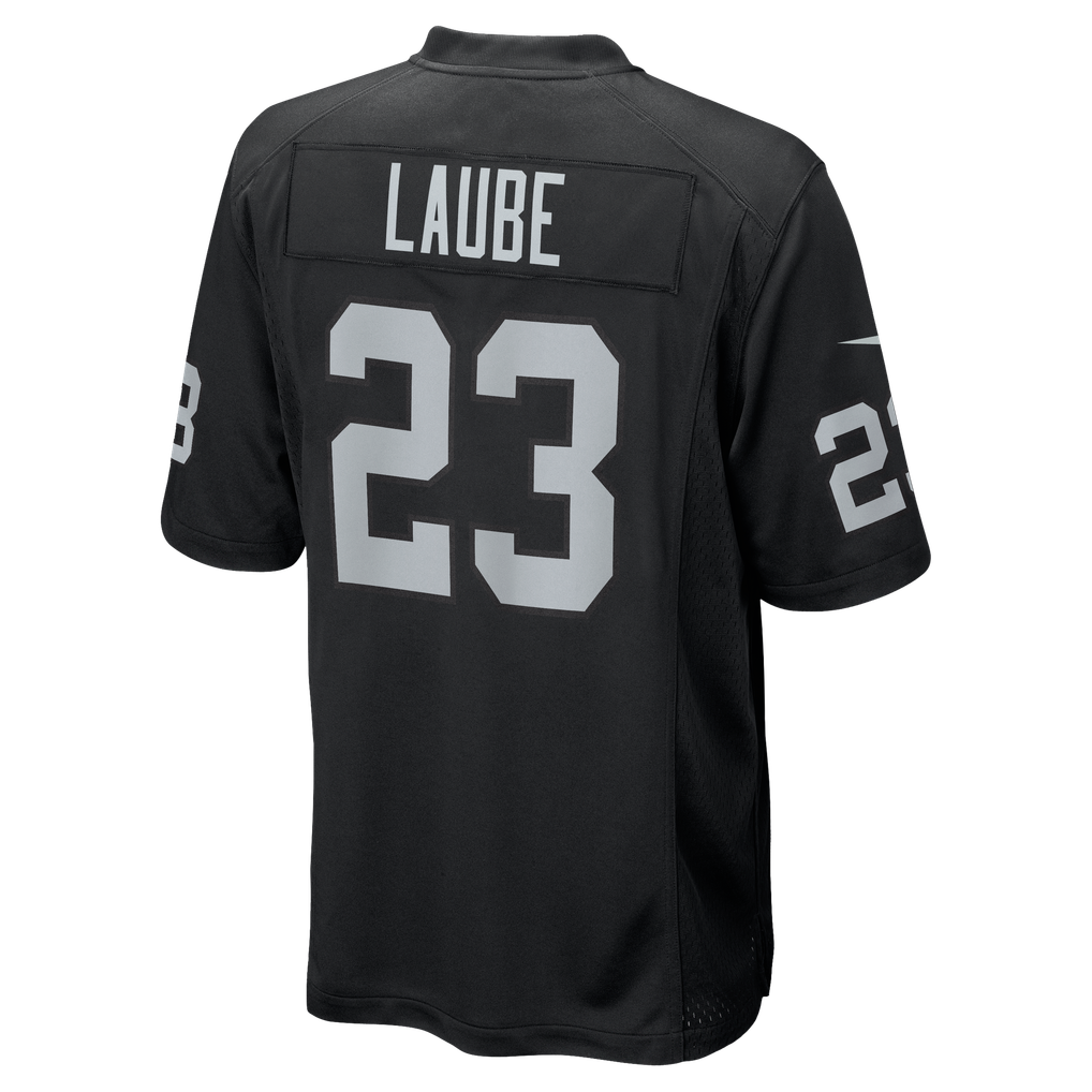 Men's Las Vegas Raiders Dylan Laube Black Team Game Jersey