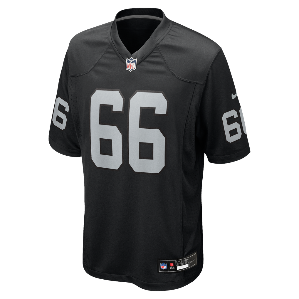 Men's Las Vegas Raiders Dylan Parham Black Game Player Jersey